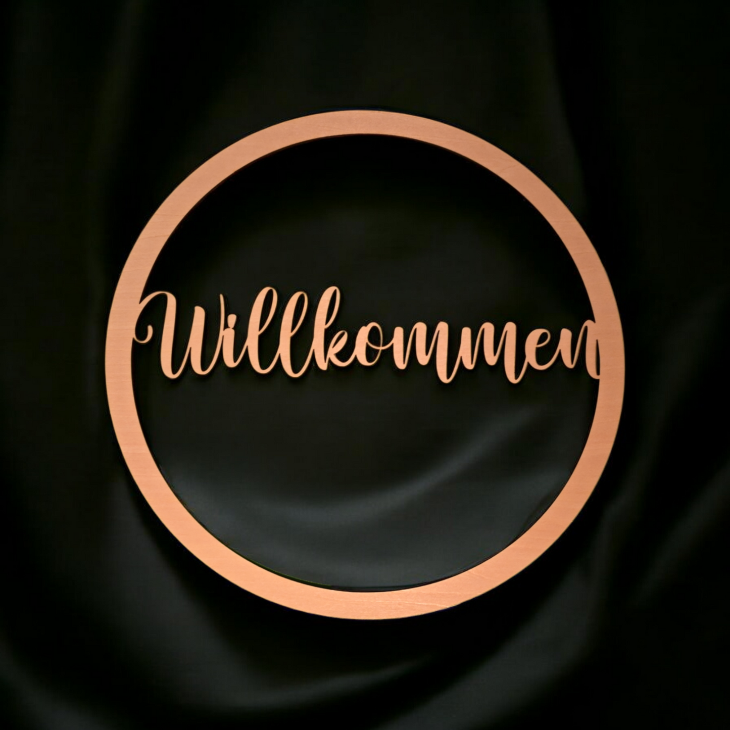 Holzschild - Willkommen