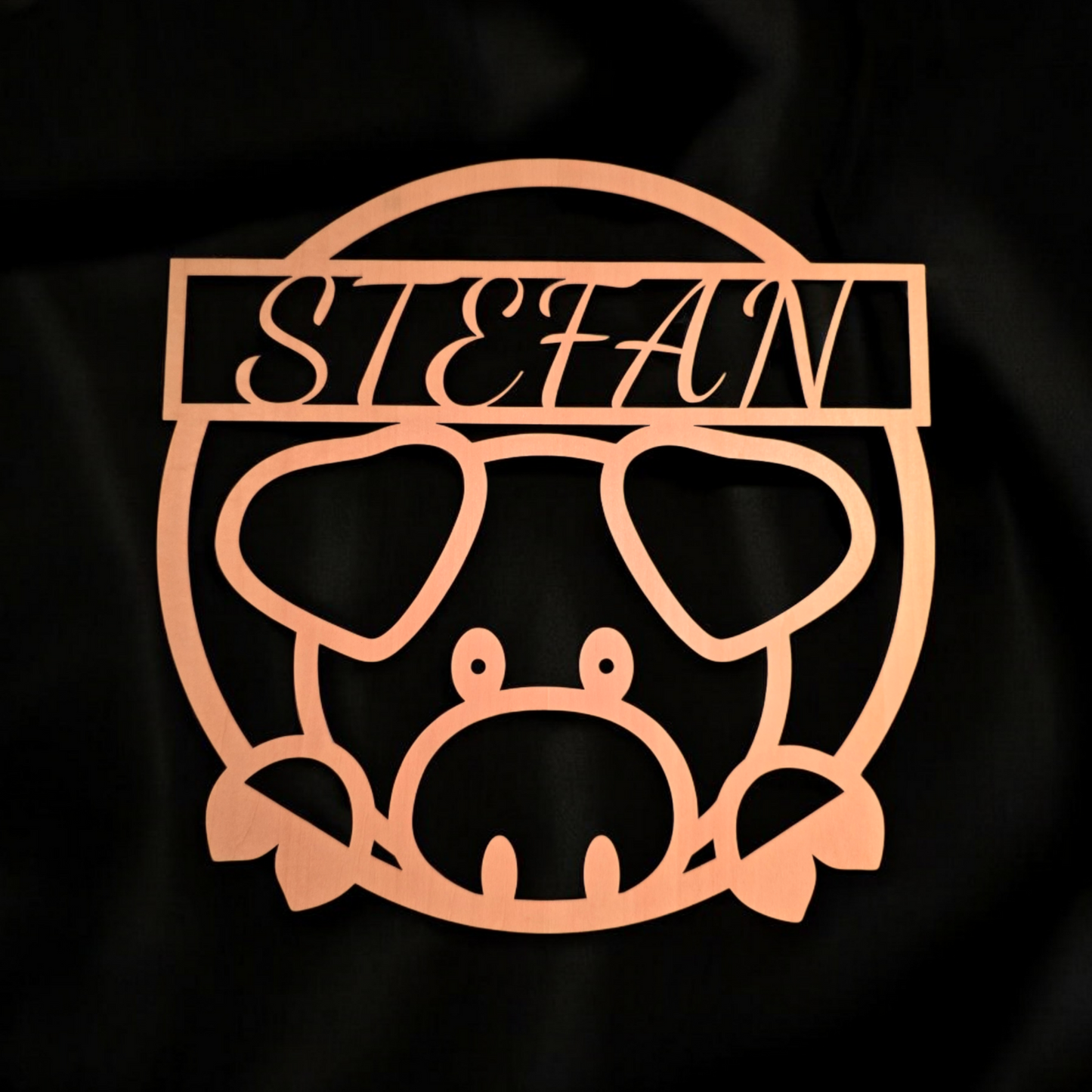 Holzschild - Schwein