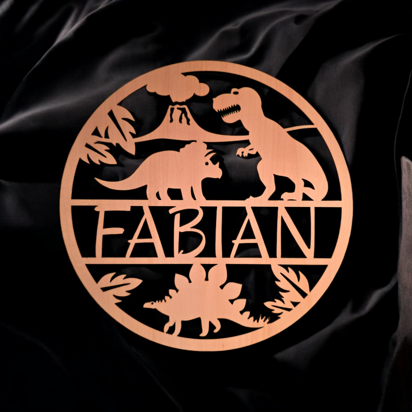 Holzschild - Dinosaurier