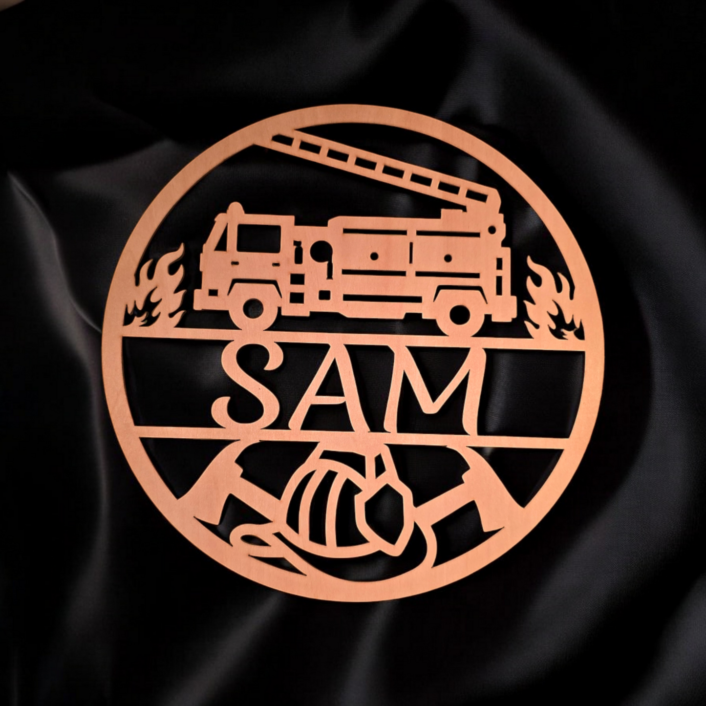 Holzschild - Feuerwehr