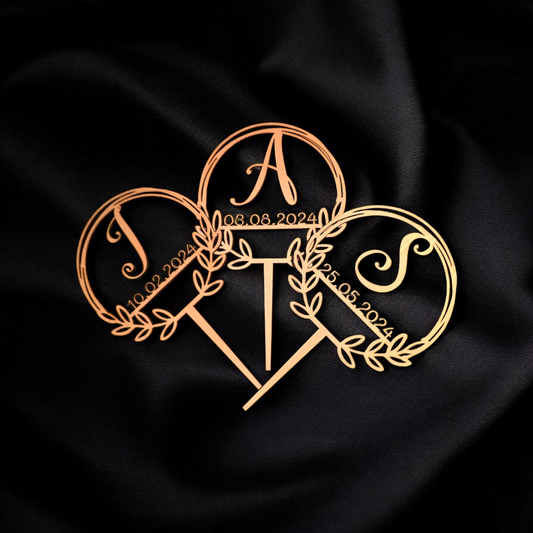 Caketopper - Monogramm
