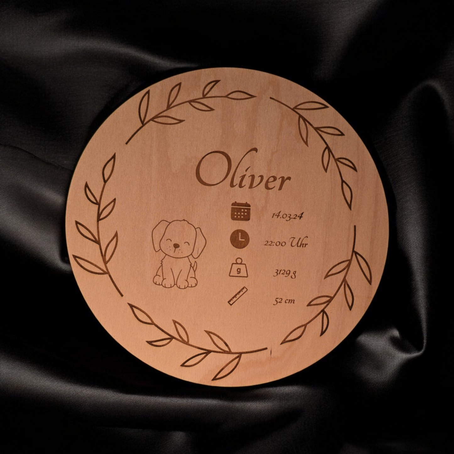 Holzschild - Newborn