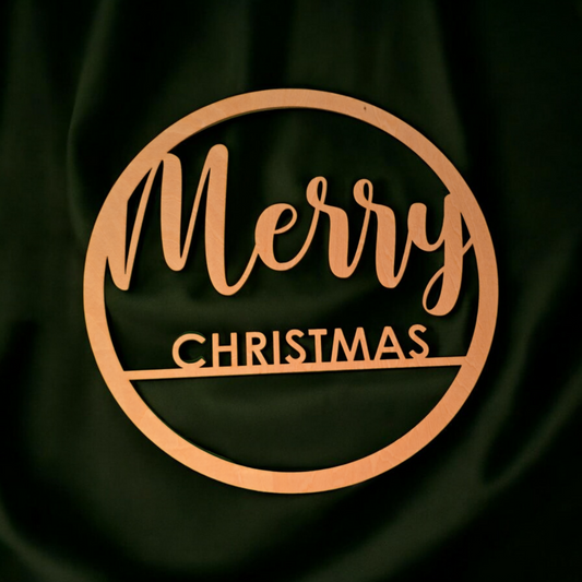 Holzschild - Merry Christmas