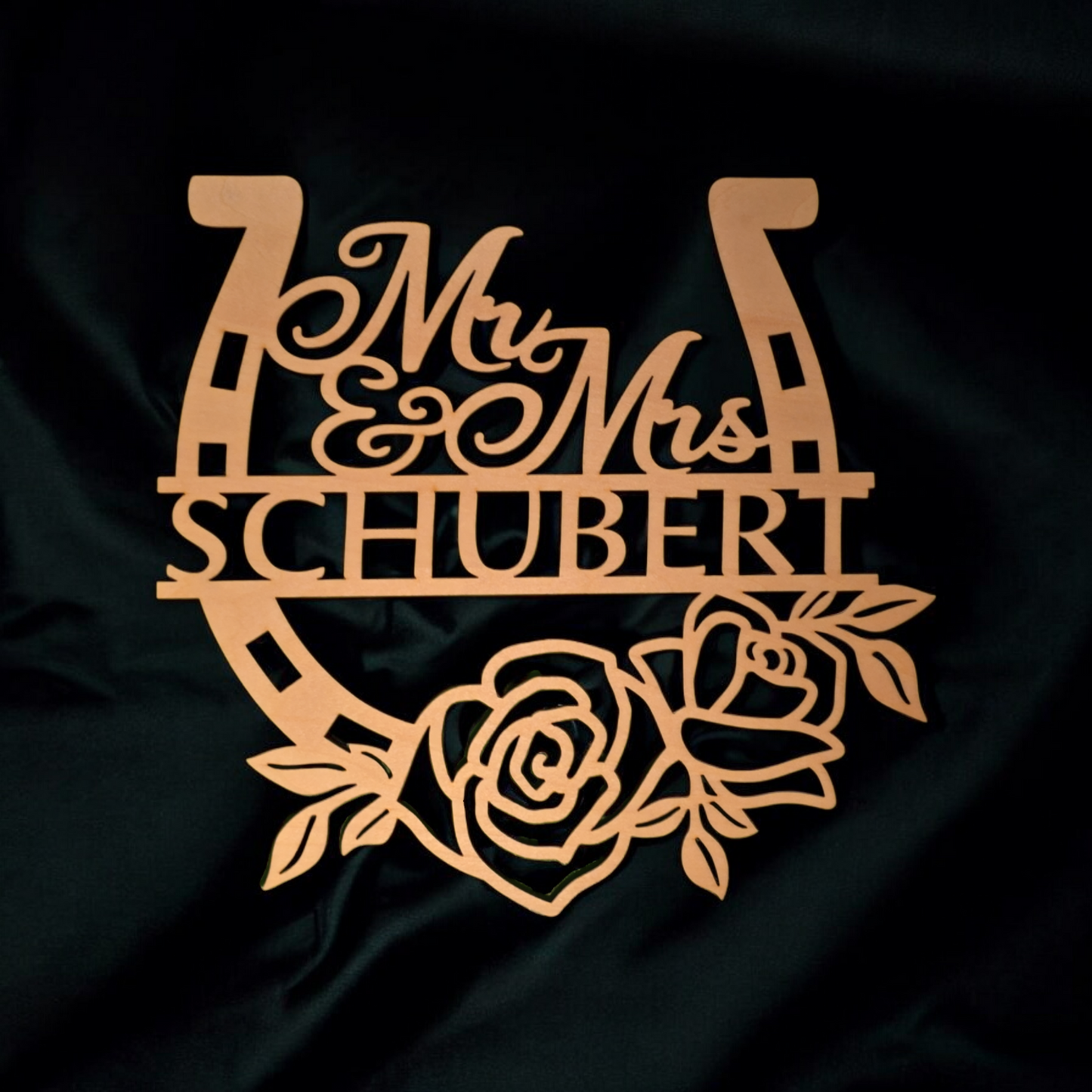 Holzschild - Mr & Mrs