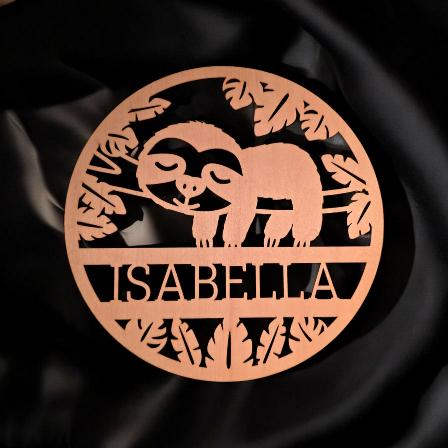 Holzschild - Faultier