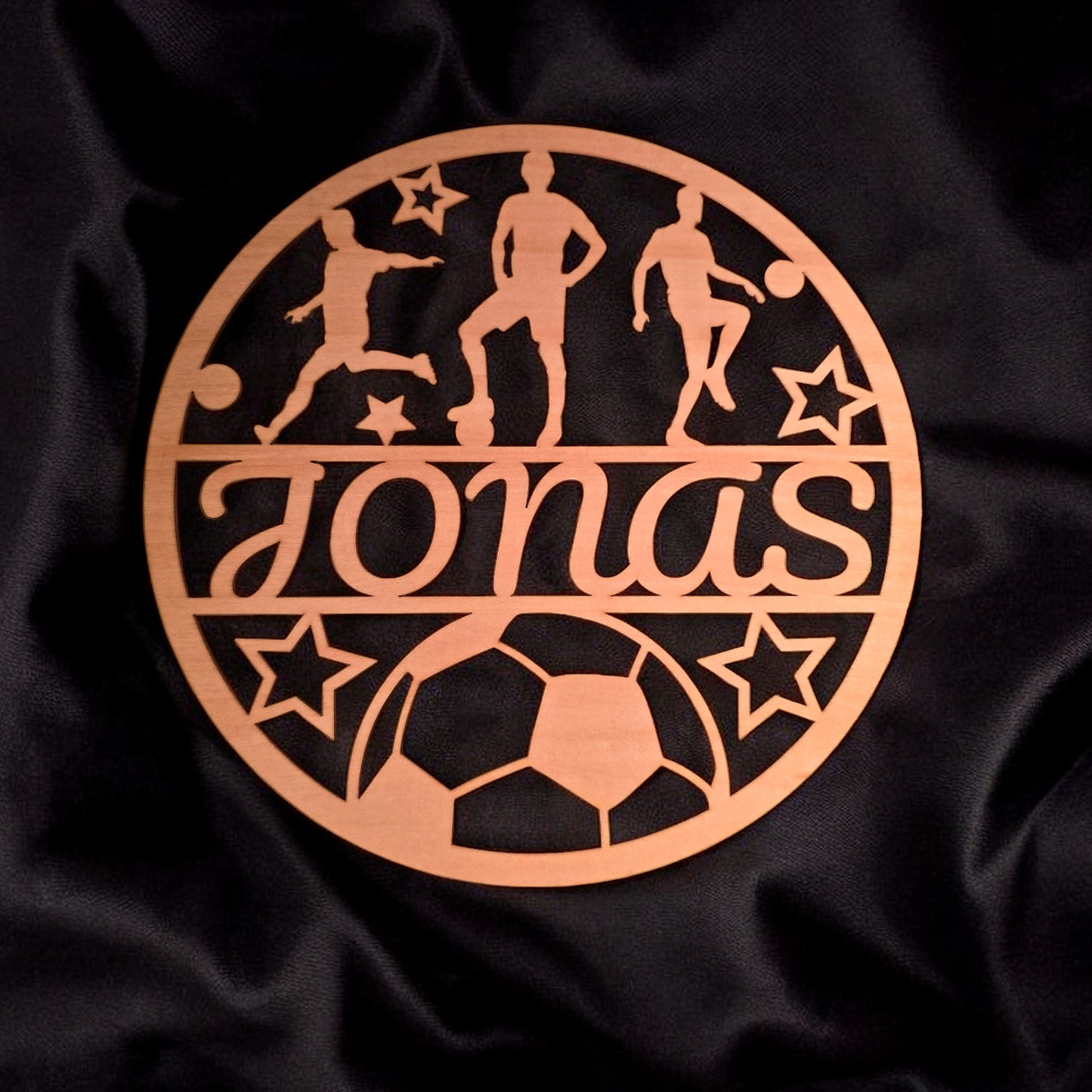 Holzschild - Fußball