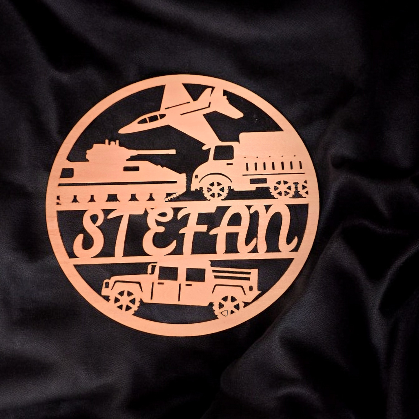 Holzschild - Militär