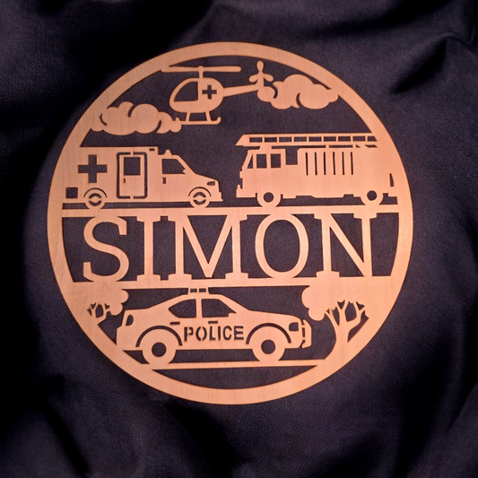 Holzschild - Rettungsdienst