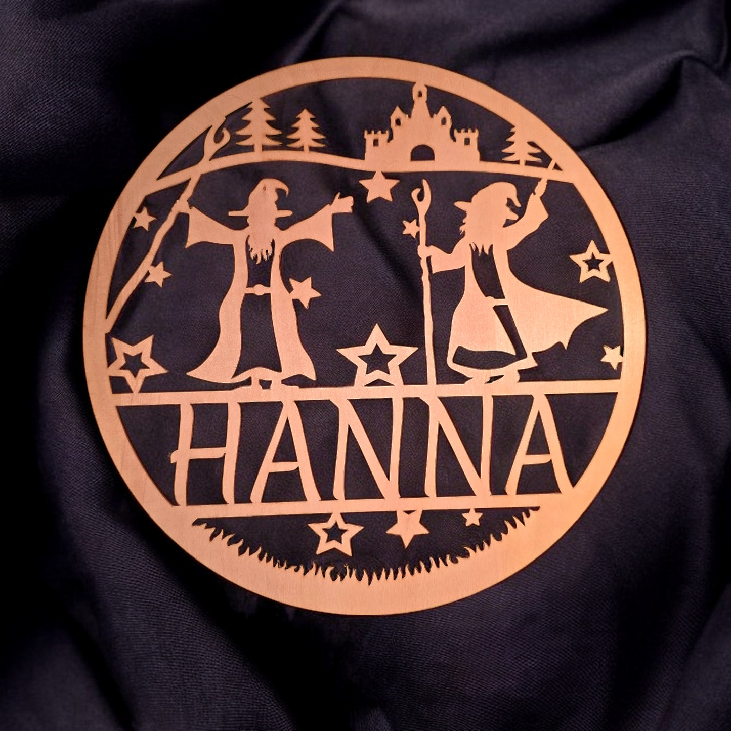 Holzschild - Zauberer