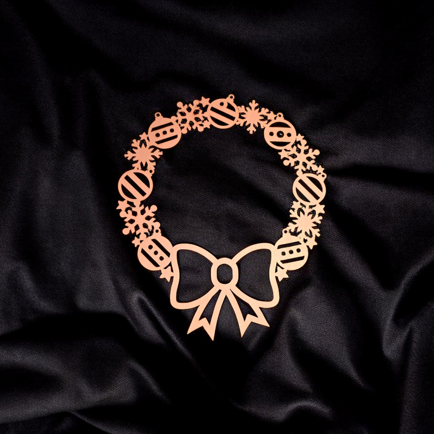 Holzschild - Weihnachtskranz