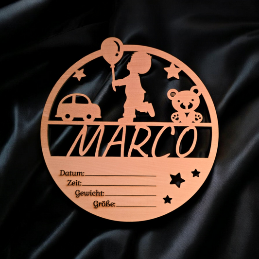 Holzschild - Newborn