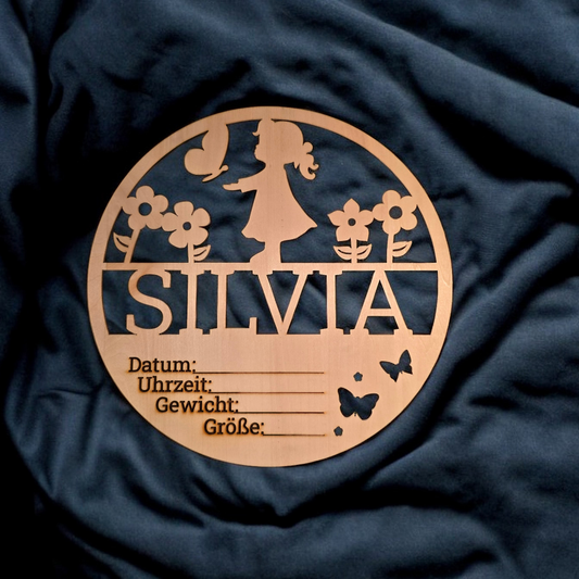 Holzschild - Newborn