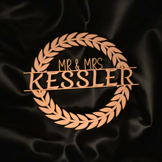 Holzschild - Hochzeit