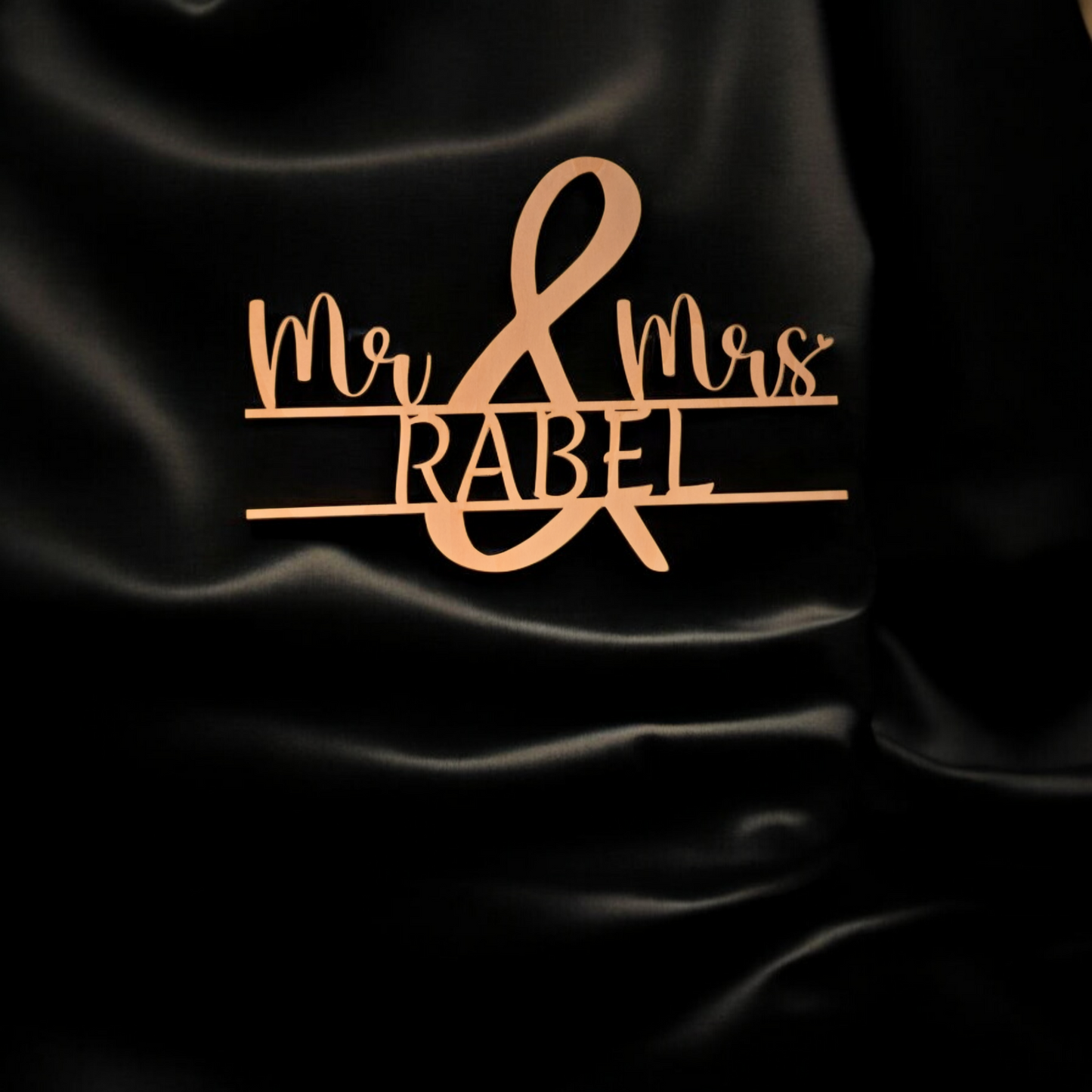 Holzschild - Hochzeit