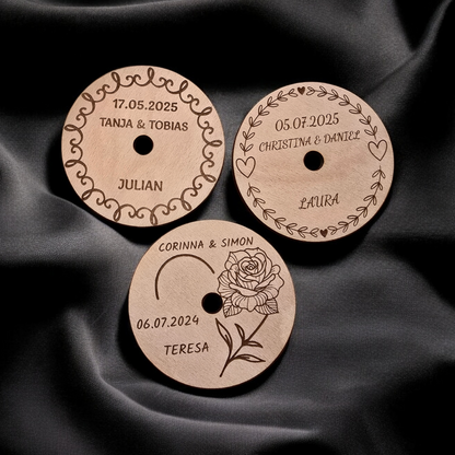 Holzdeckel - Insektenschutz mit Namen