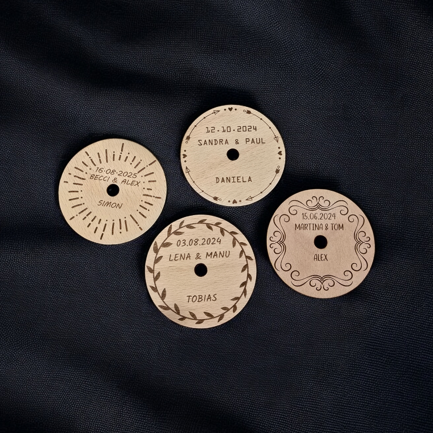 Holzdeckel - Insektenschutz mit Namen