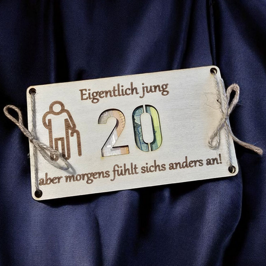 Geldgeschenk - 20 Jahre